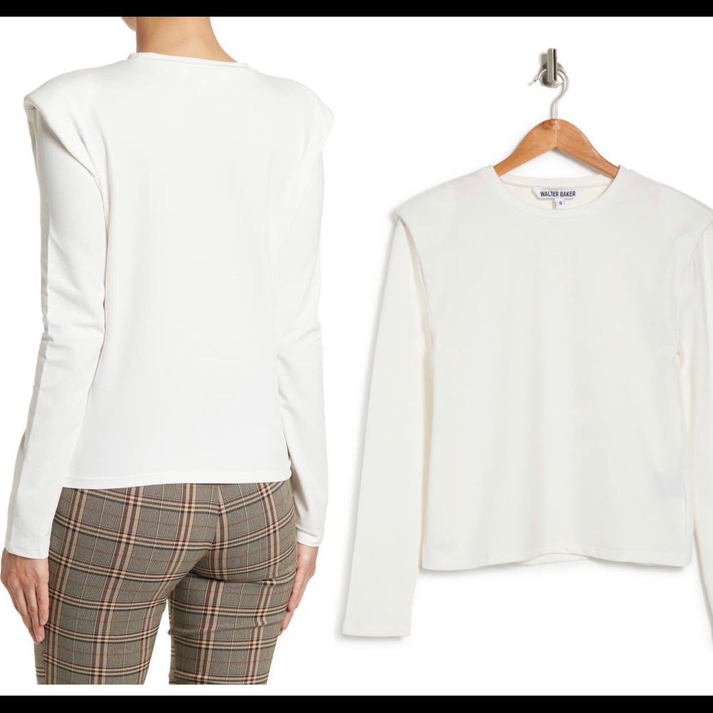 White ribbed sweater
